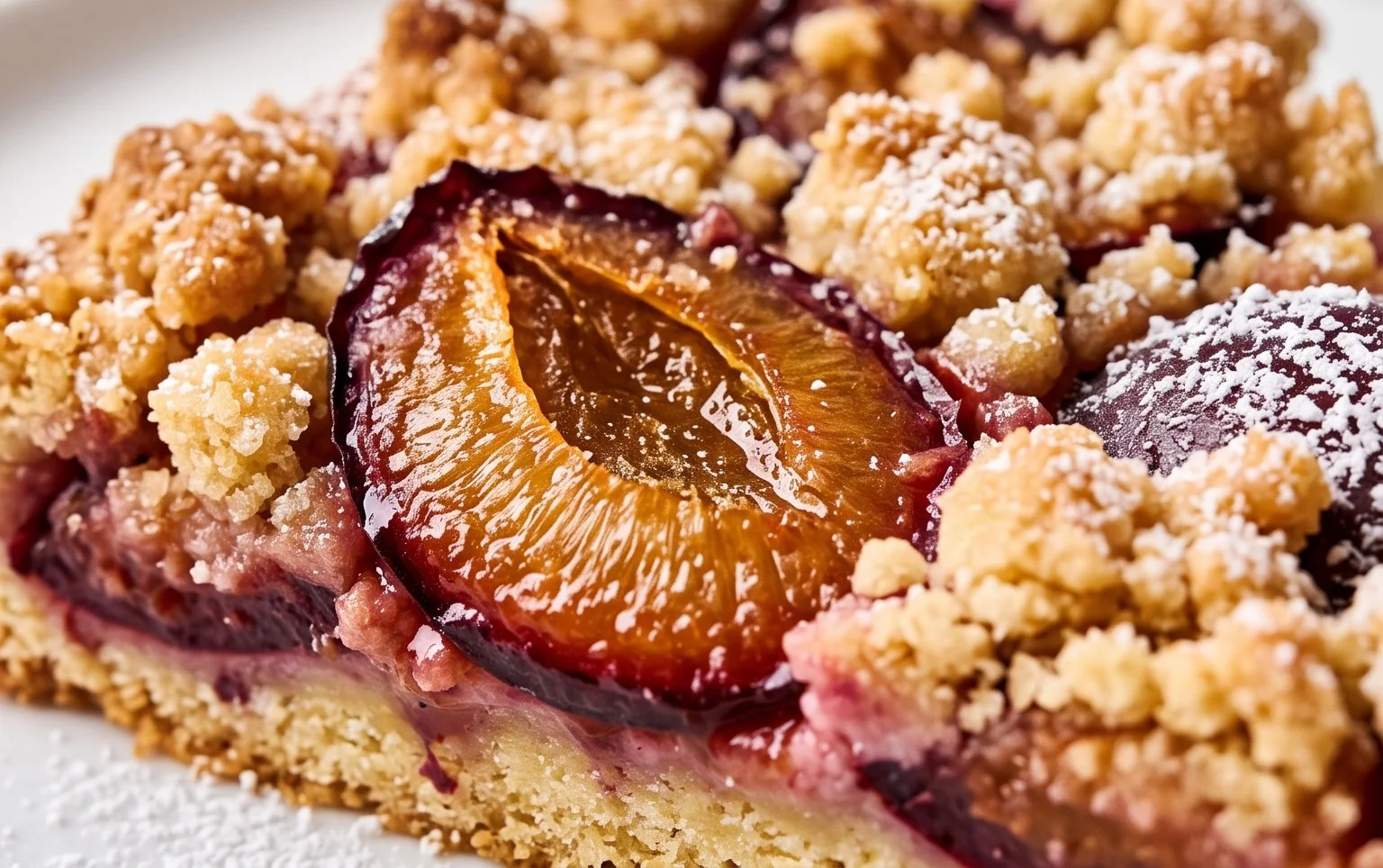 Pflaumenkuchen mit Streuseln