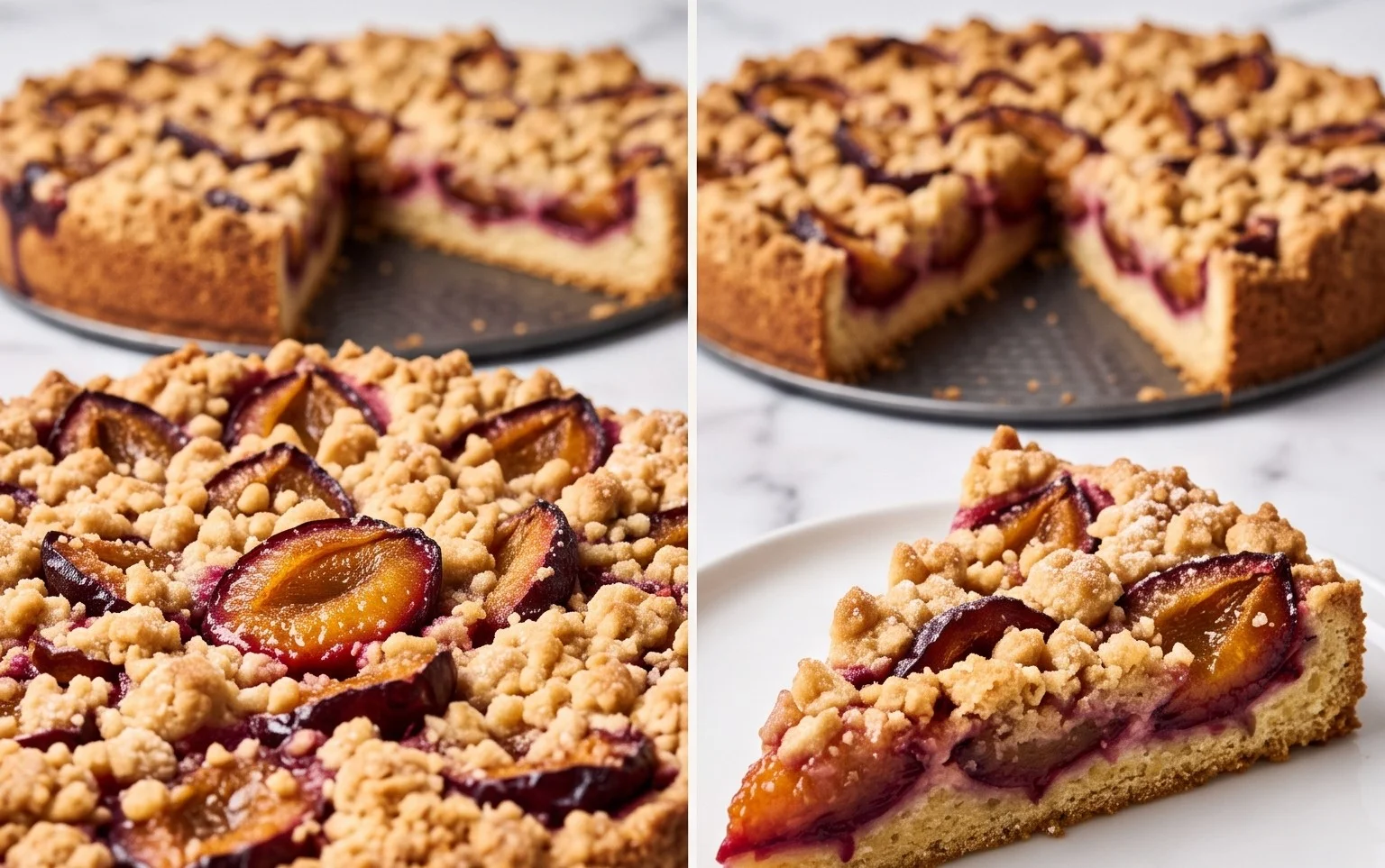 Pflaumenkuchen mit Streuseln: Herbsttraum vom Blech