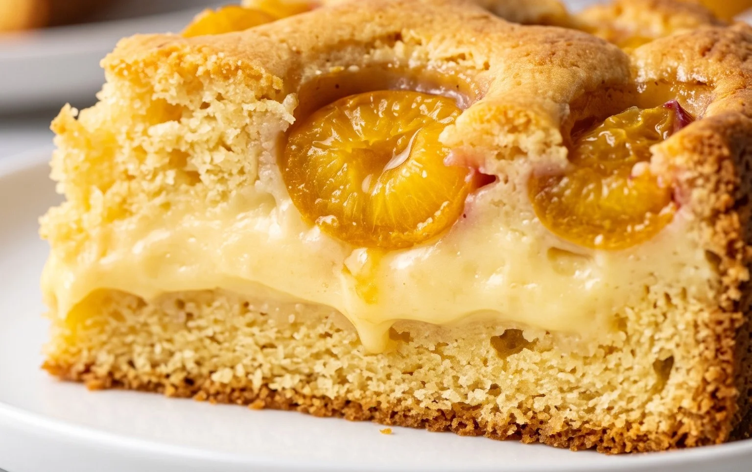 Mirabellenkuchen mit Pudding - einfach mit Vanillepudding