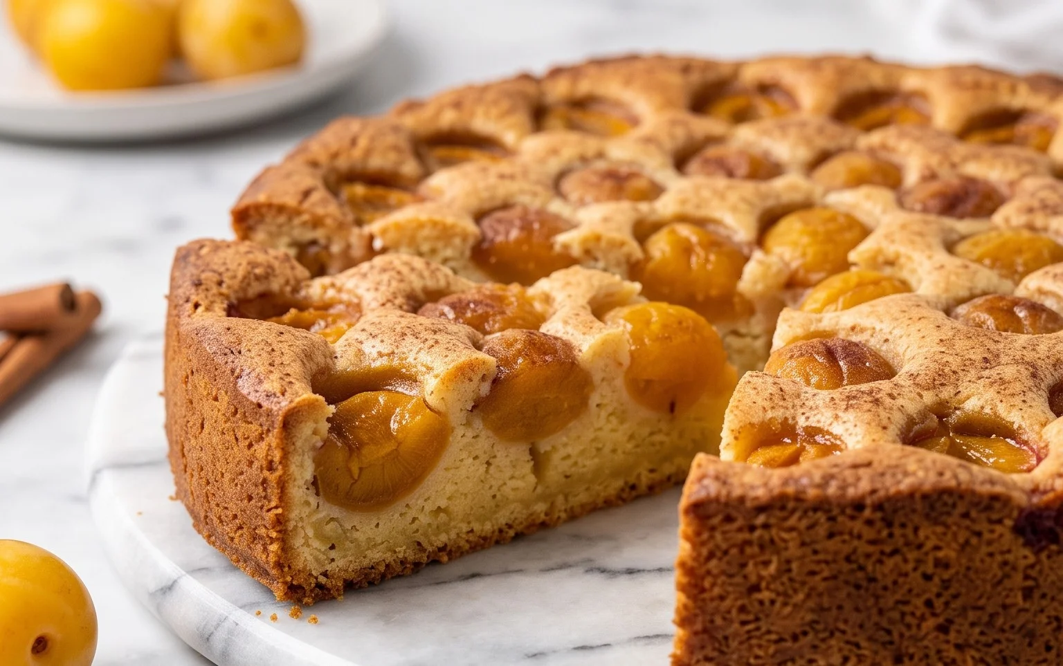 Saftiger Mirabellenkuchen mit Zimt: Goldener Genuss